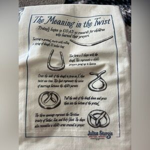 Julius Sturgis Pretzel Bakery Tea Towel